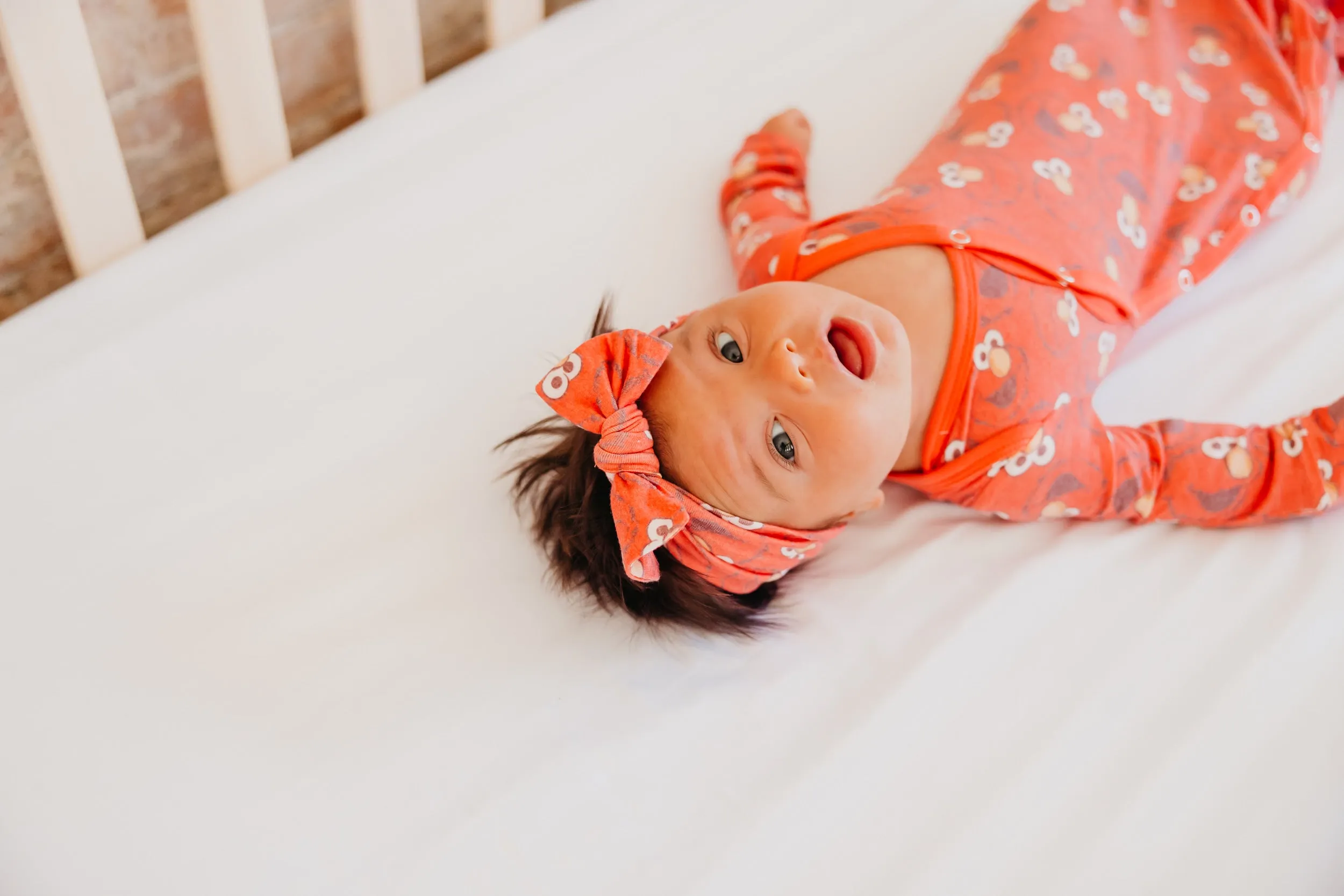 Newborn Knotted Gown - Elmo