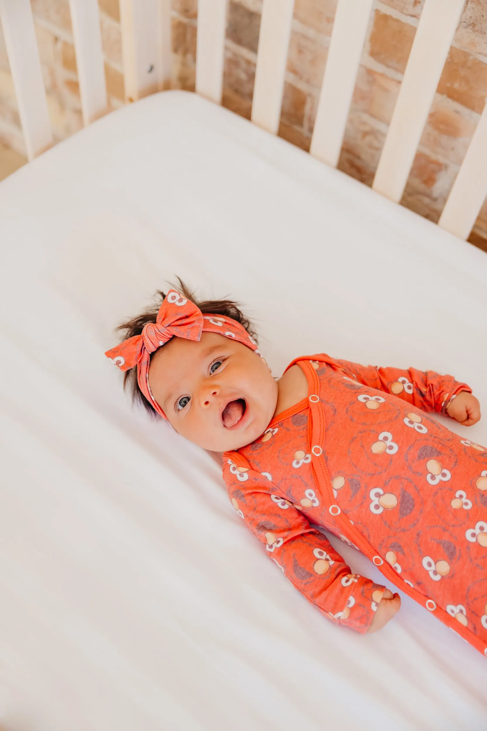 Newborn Knotted Gown - Elmo