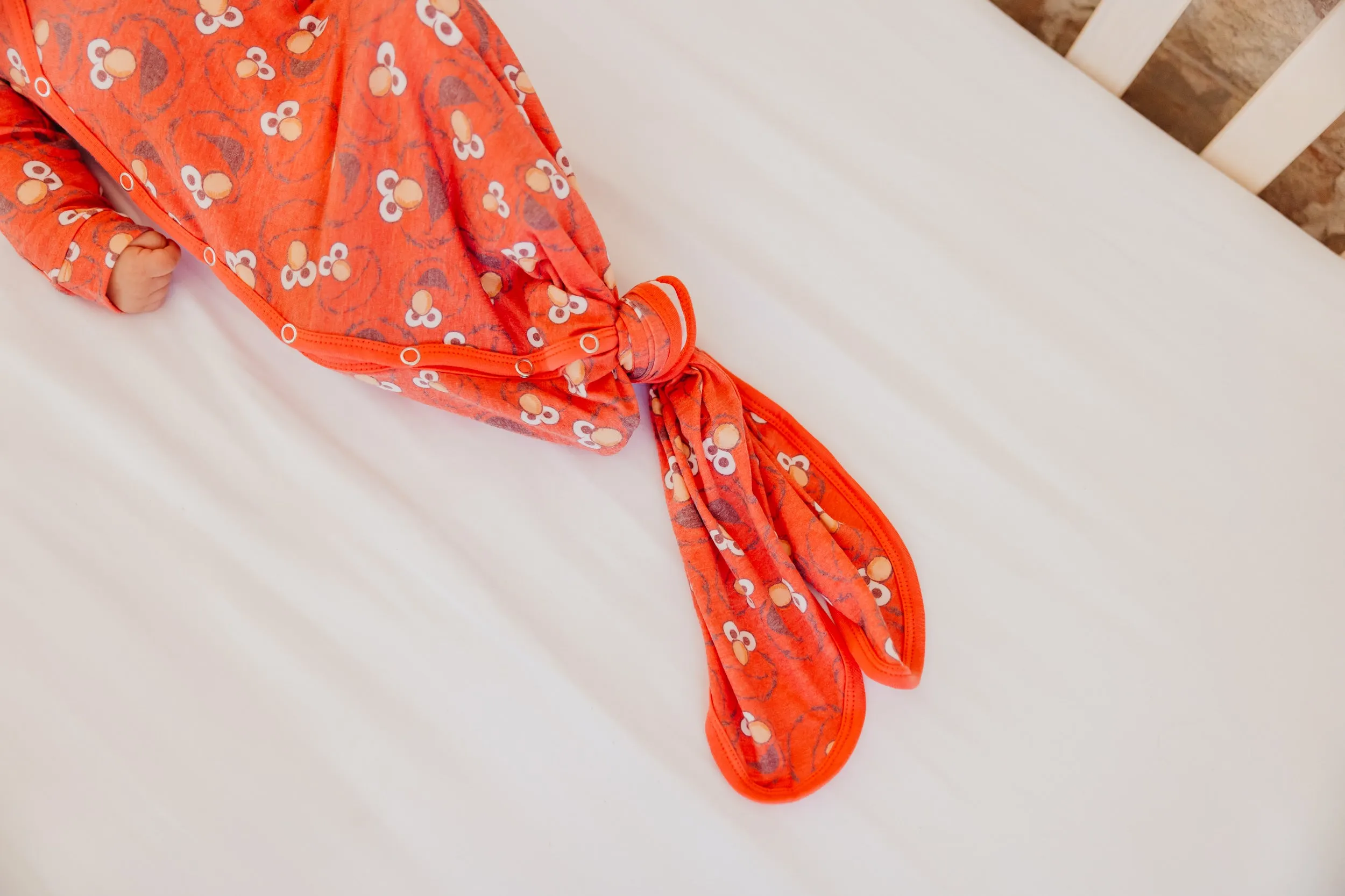 Newborn Knotted Gown - Elmo