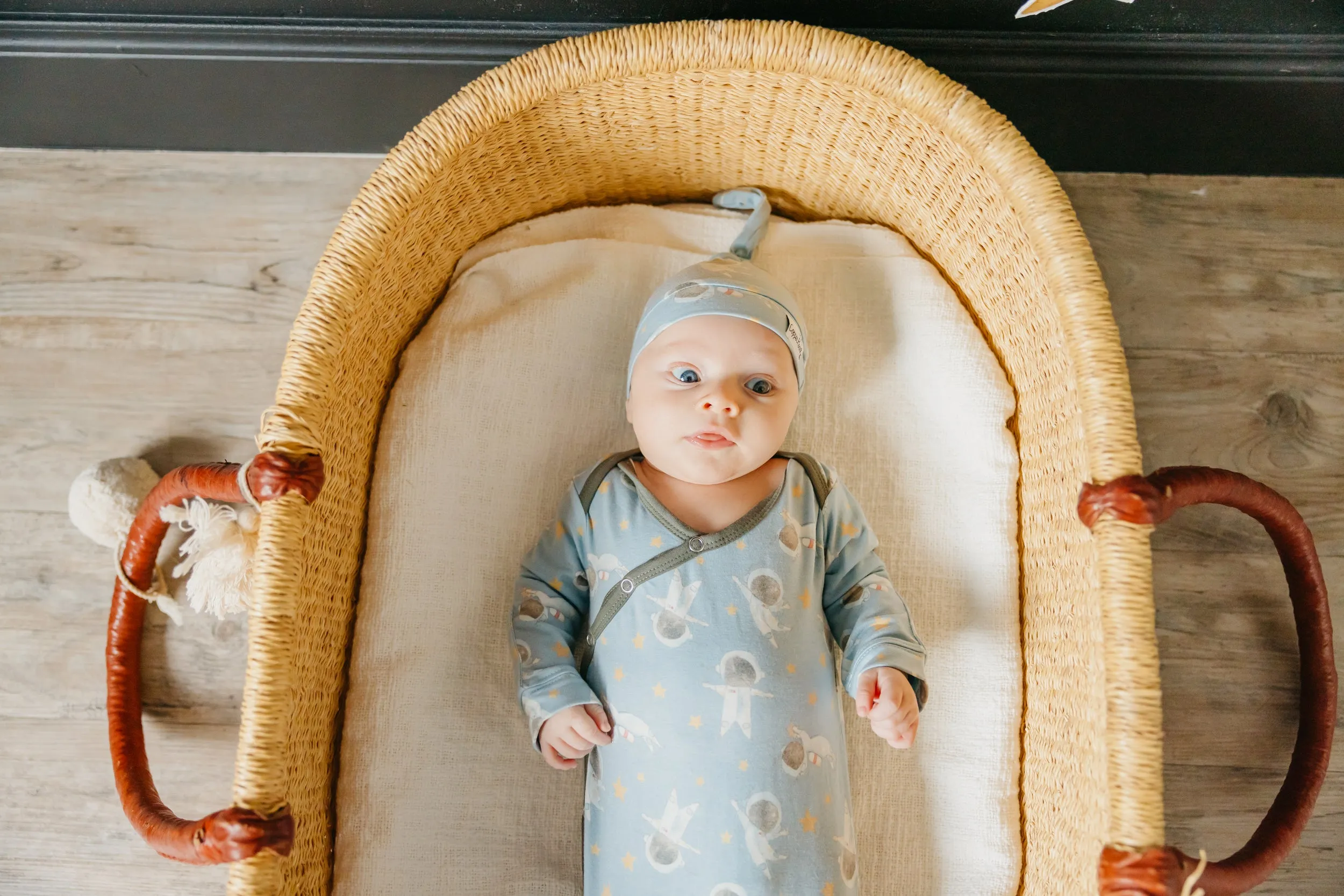 Newborn Knotted Gown - Neil