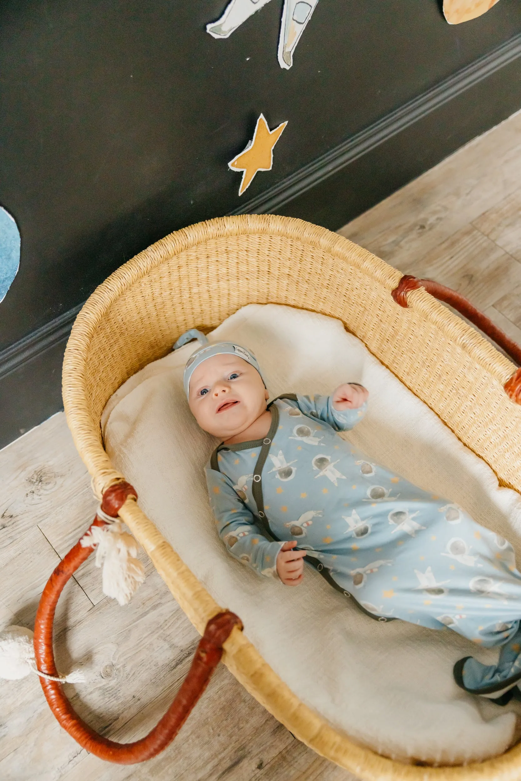Newborn Knotted Gown - Neil