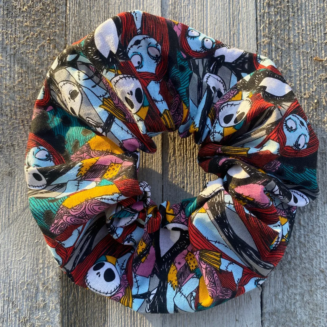 Nightmare before Christmas Scrunchie Hair Tie Ponytail Gift