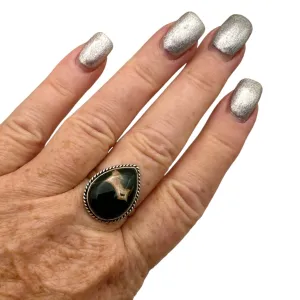 Ocean Jasper Solid 925 Sterling Silver Ring 9.5
