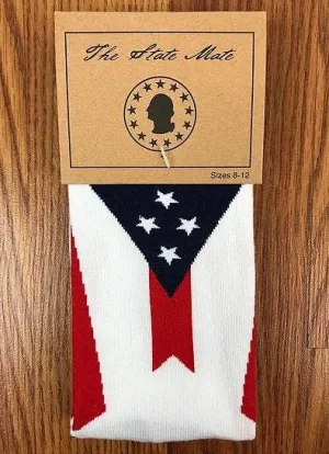 Ohio State Flag Socks