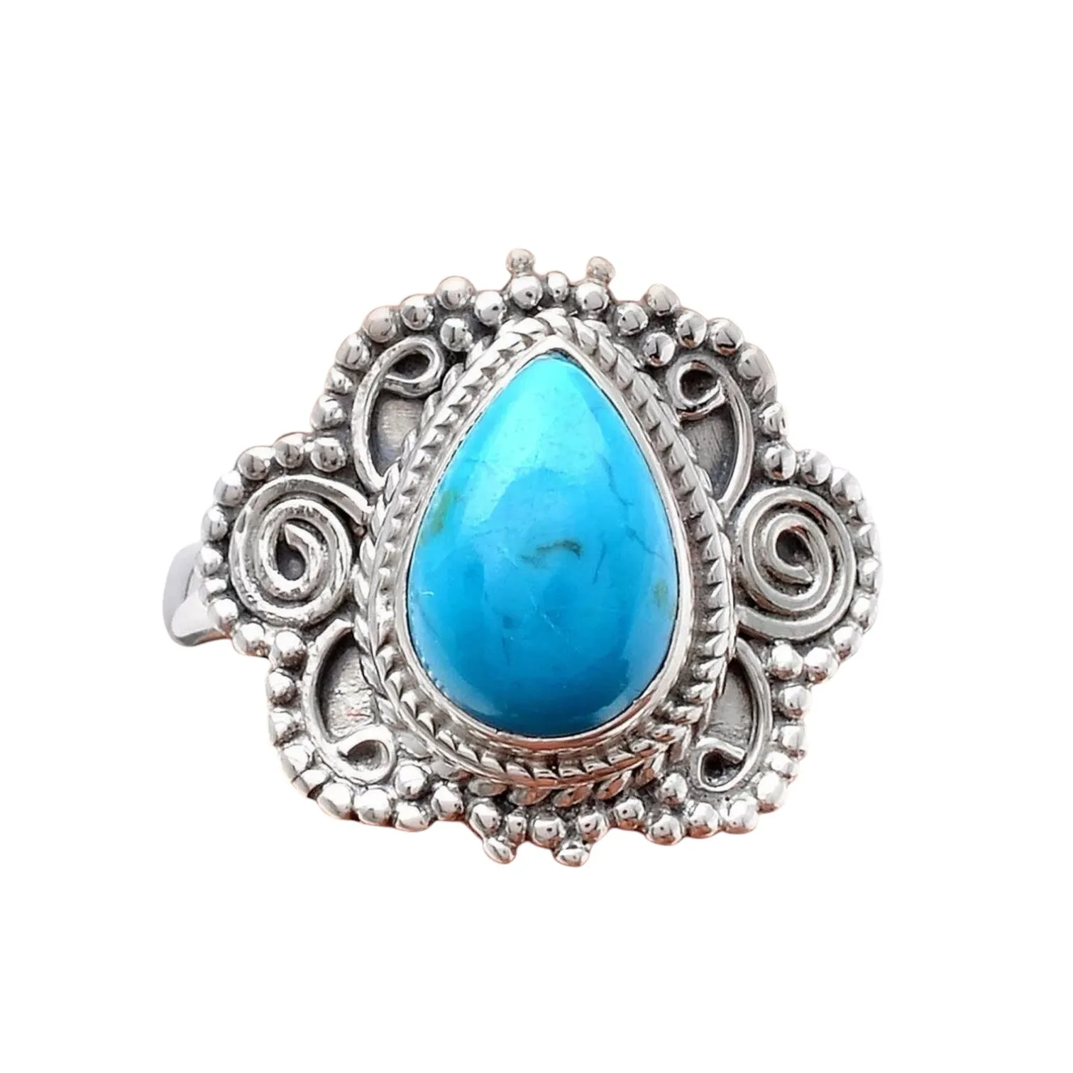 Opalina Solid 925 Sterling Silver Ring 8.5
