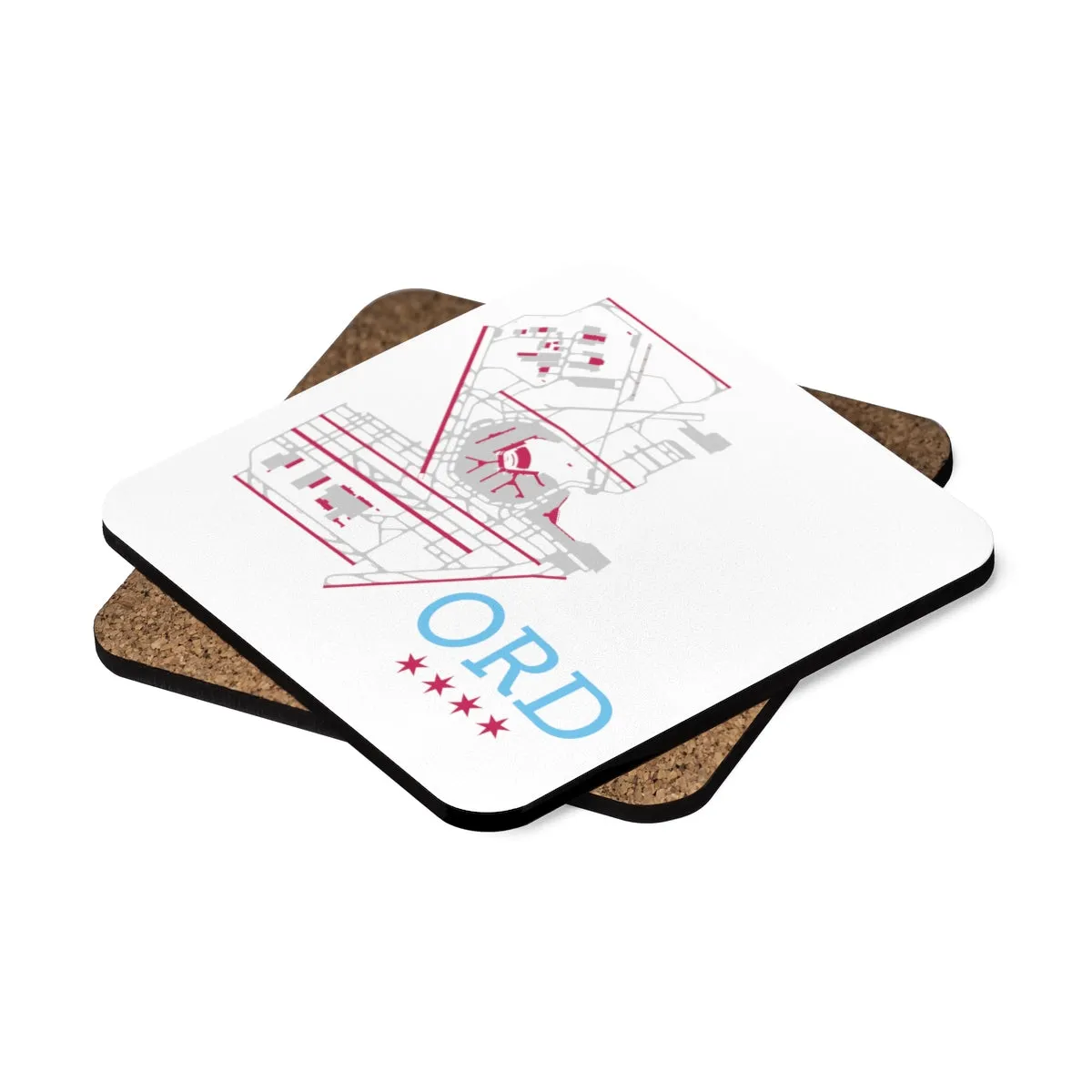 ORD Simple Diagram - Hardboard Coaster Set - 4pcs