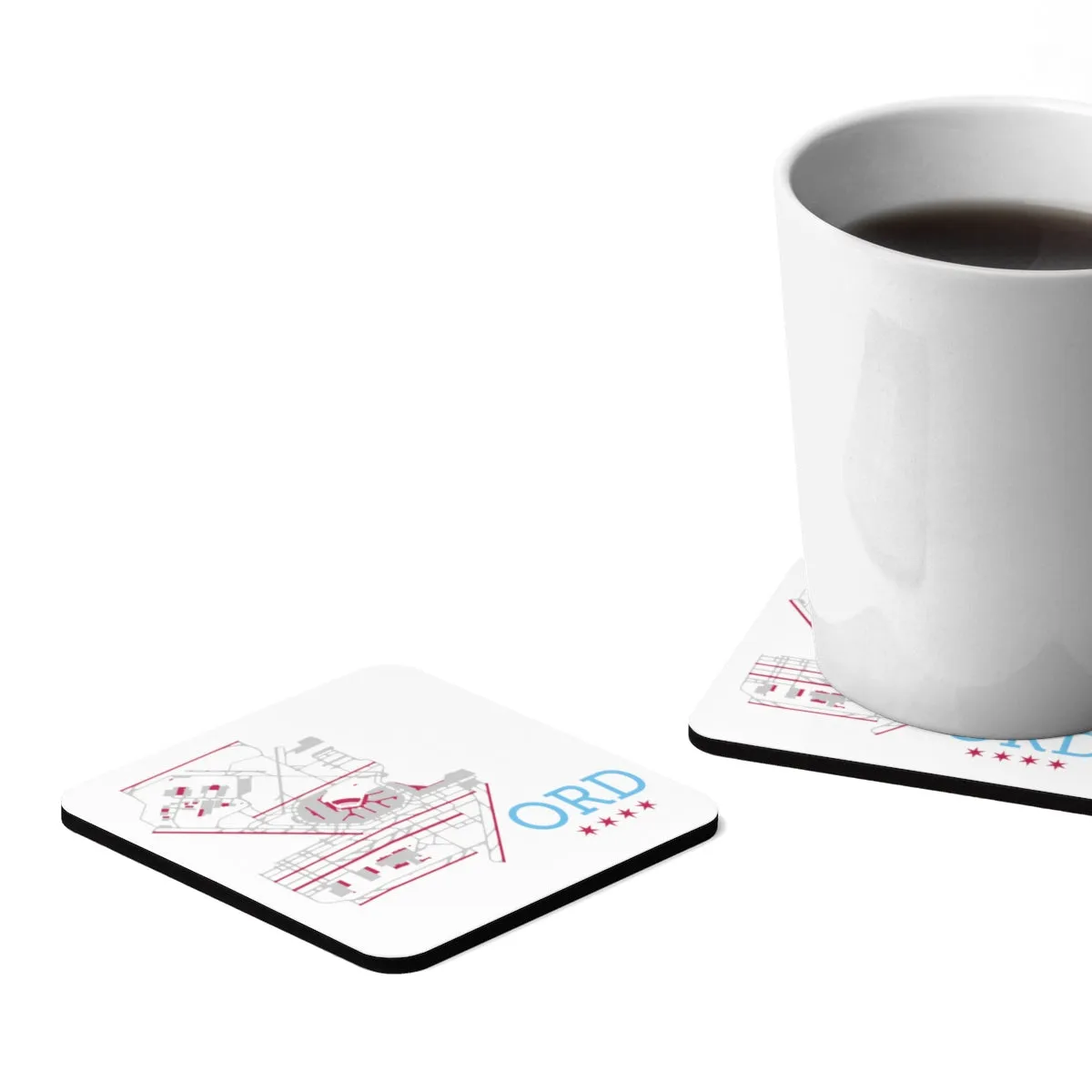 ORD Simple Diagram - Hardboard Coaster Set - 4pcs