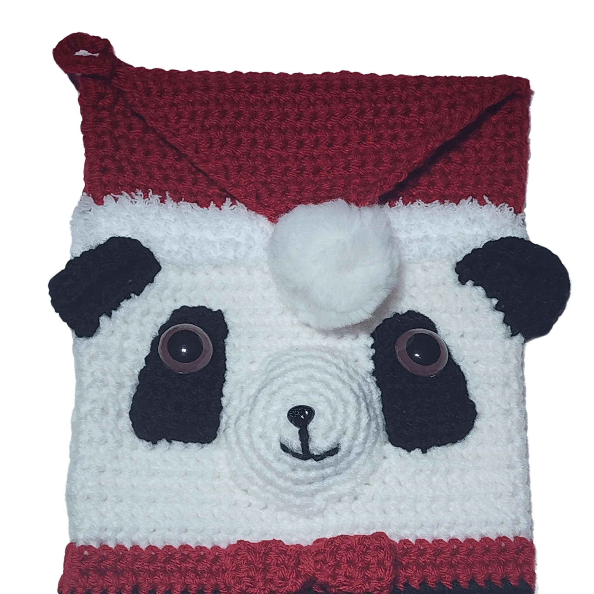 Panda Bear Christmas Stocking Crochet Pattern
