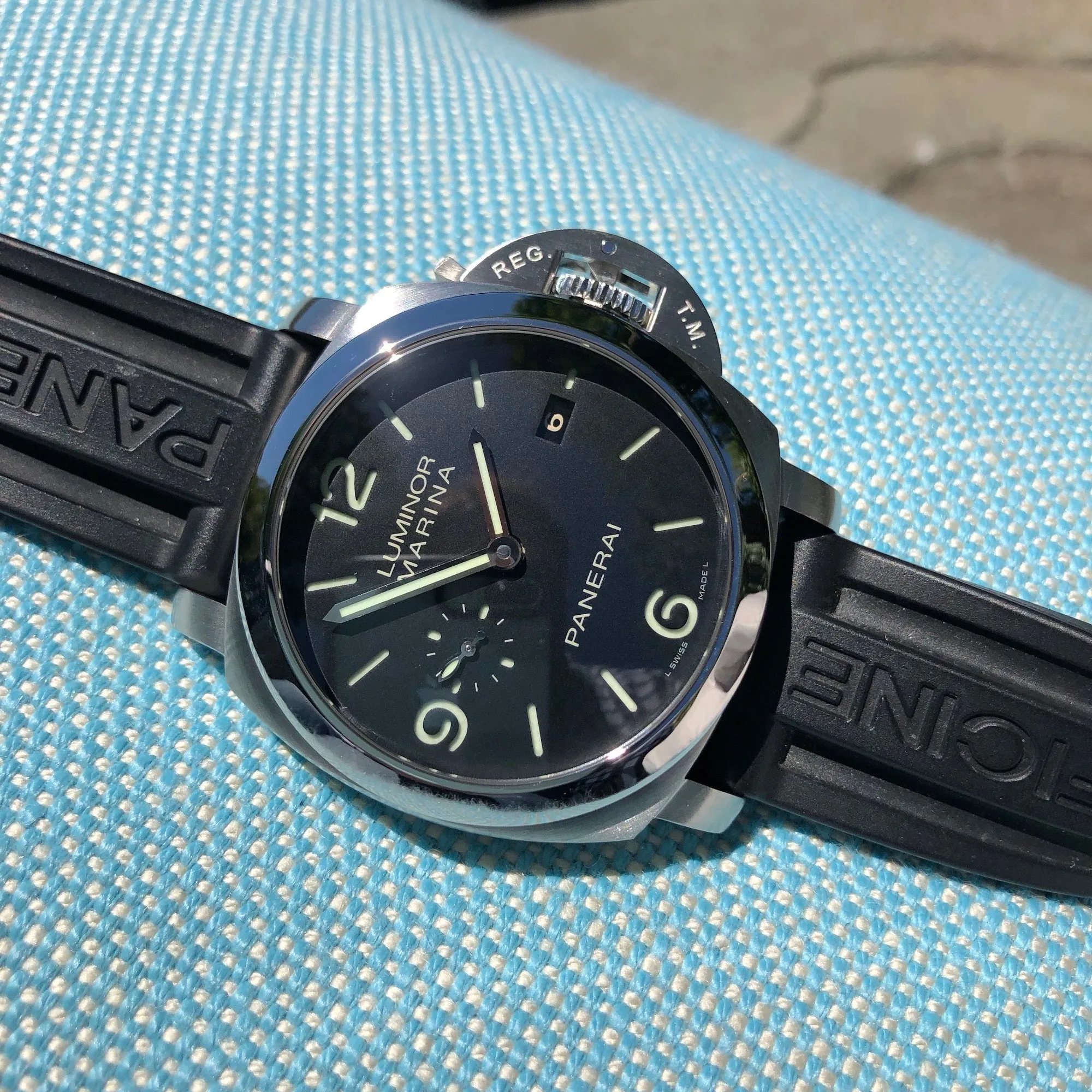 Panerai Luminor Marina PAM 312 Automatic Stainless Steel 44mm Wristwatch Box Papers