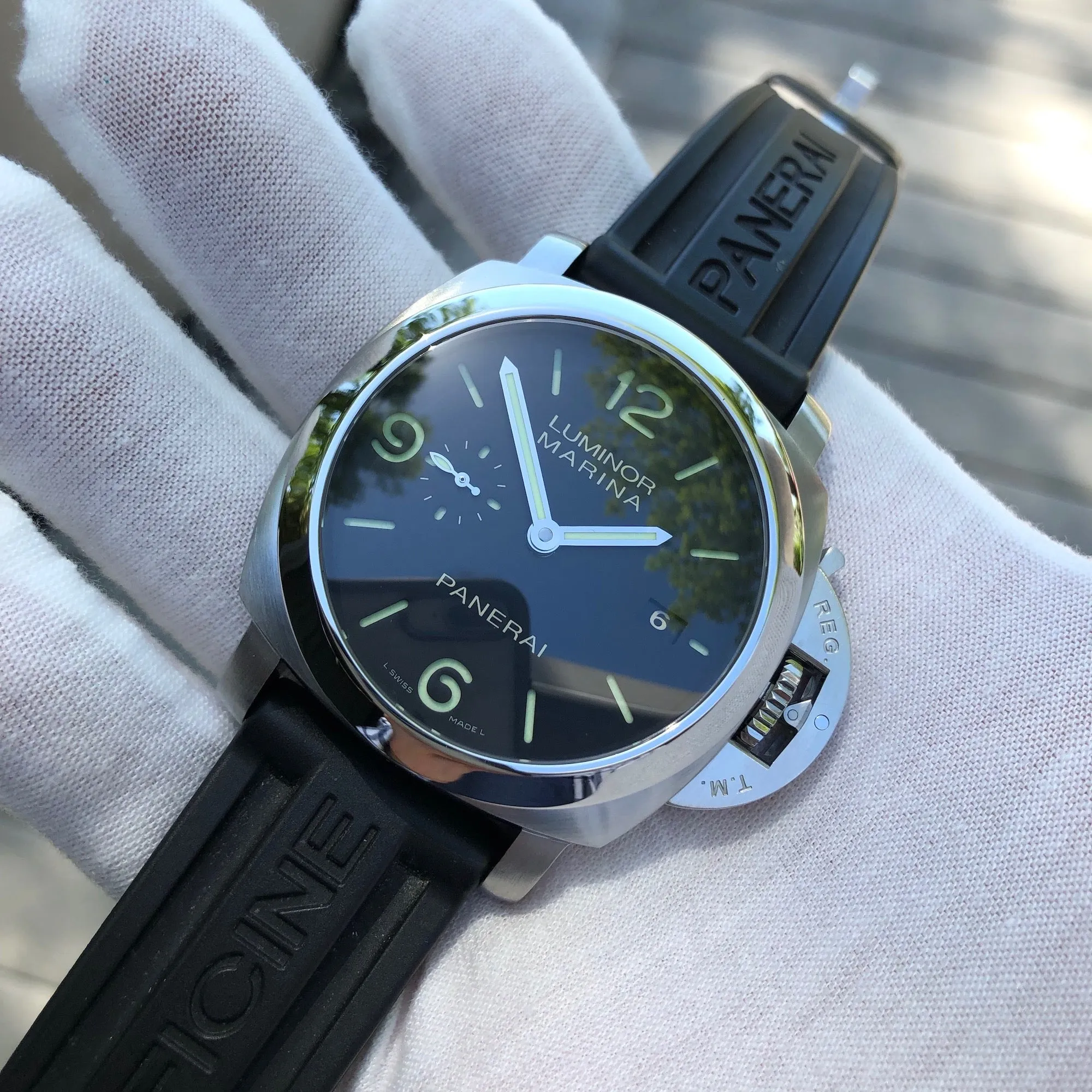 Panerai Luminor Marina PAM 312 Automatic Stainless Steel 44mm Wristwatch Box Papers