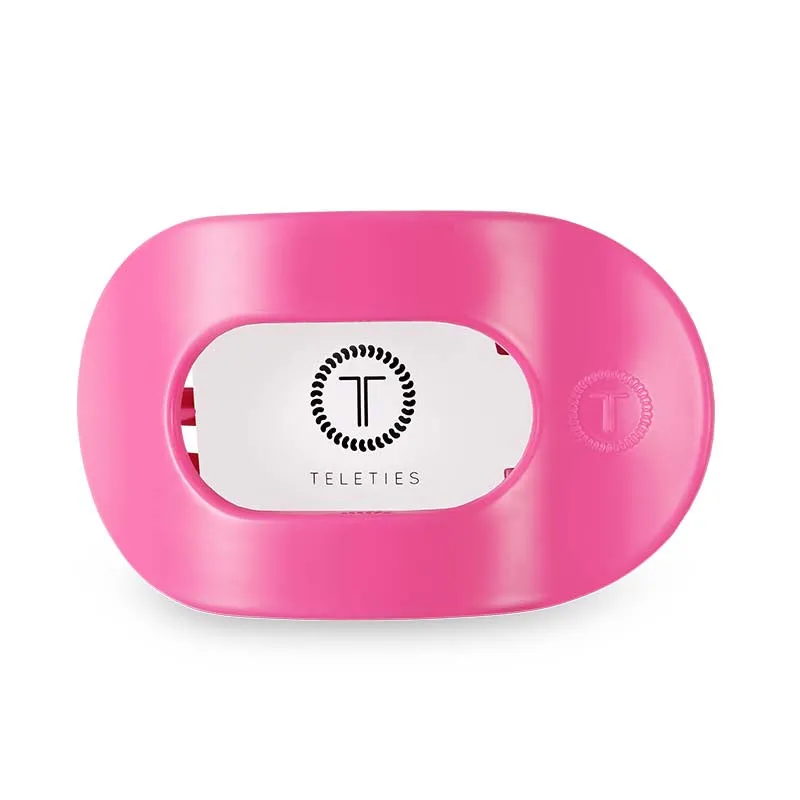 Paradise Pink Medium Flat Oval Hair Clip