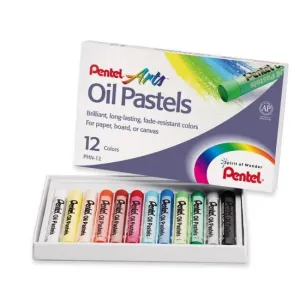 Pentel Oil Pastels 12 Colours PHN-12