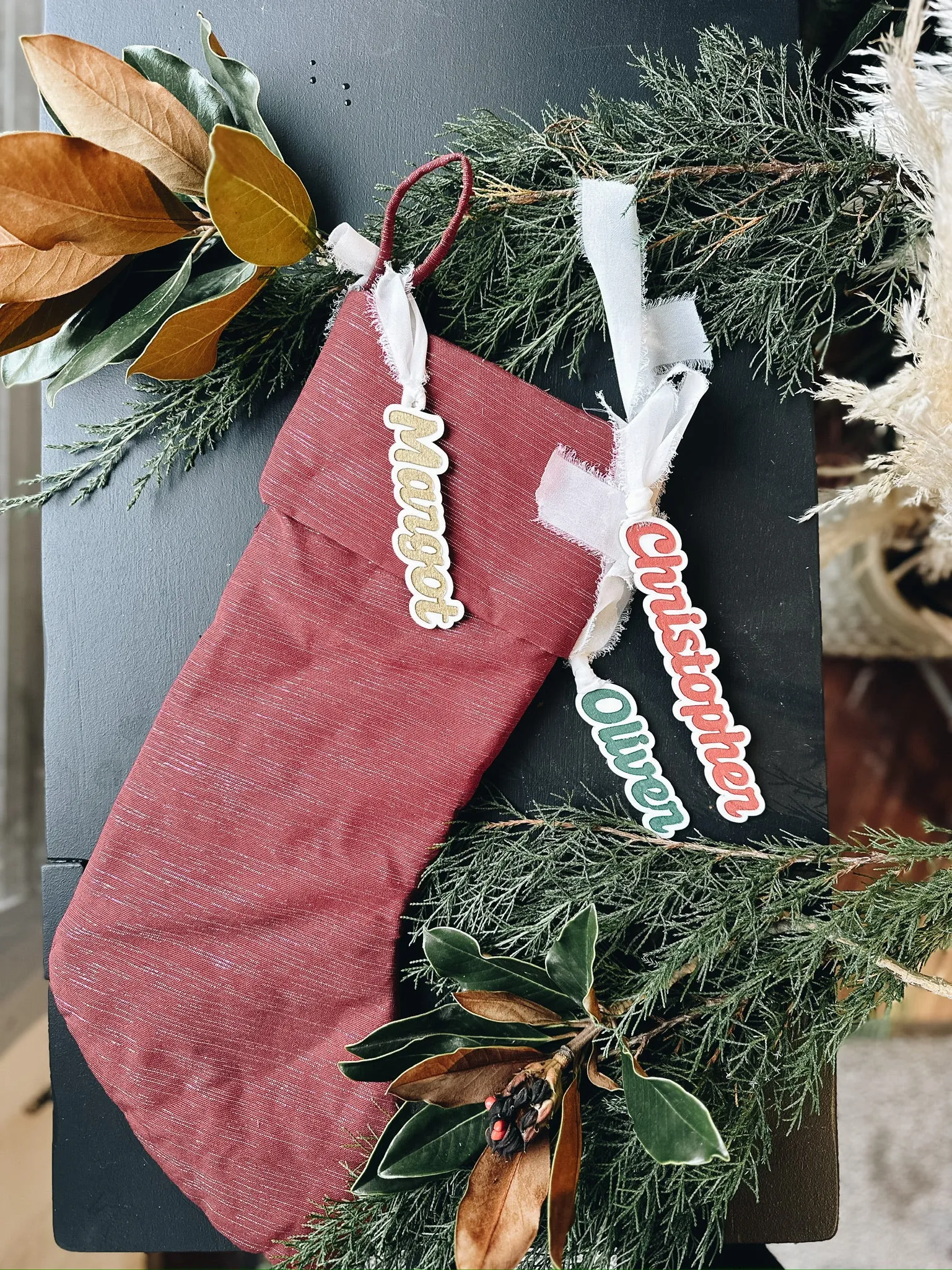 Personalized Acrylic Stocking Tag