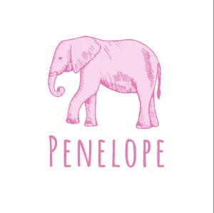 Personalized Bib | Elephant
