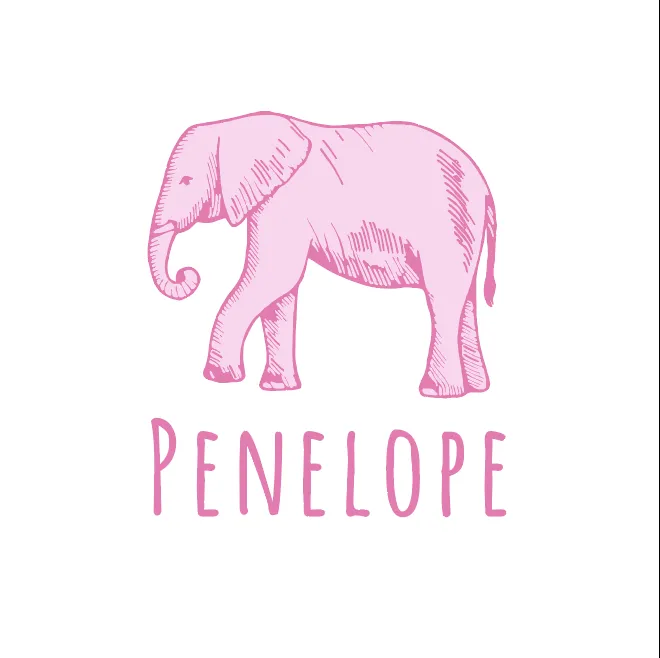 Personalized Bib | Elephant