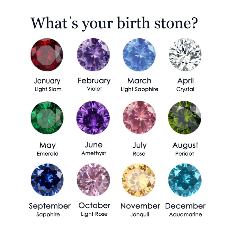 Personalized Birthstone Baby Necklace