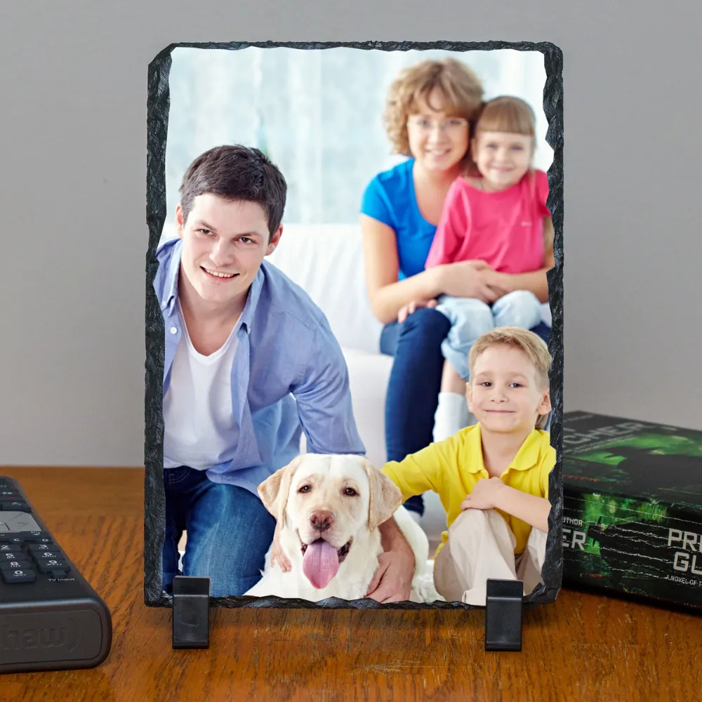 Personalized Custom Photo or Image Rectangle Decorative Stone Slate