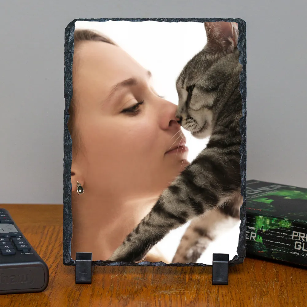 Personalized Custom Photo or Image Rectangle Decorative Stone Slate