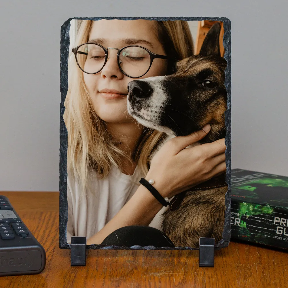 Personalized Custom Photo or Image Rectangle Decorative Stone Slate