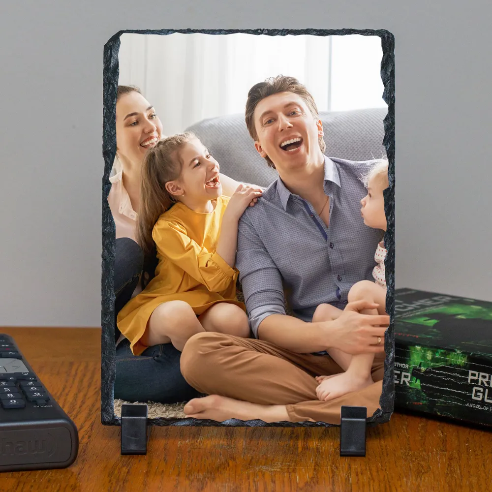 Personalized Custom Photo or Image Rectangle Decorative Stone Slate