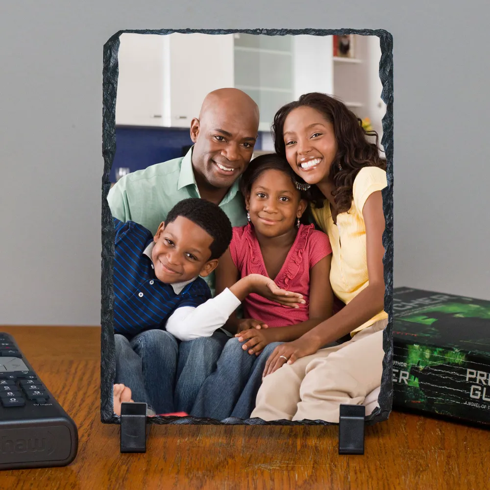 Personalized Custom Photo or Image Rectangle Decorative Stone Slate
