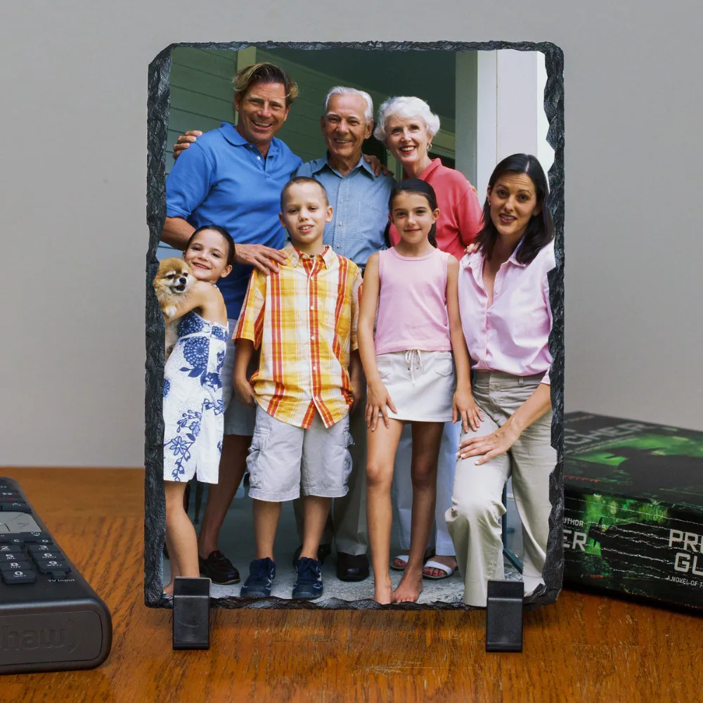 Personalized Custom Photo or Image Rectangle Decorative Stone Slate