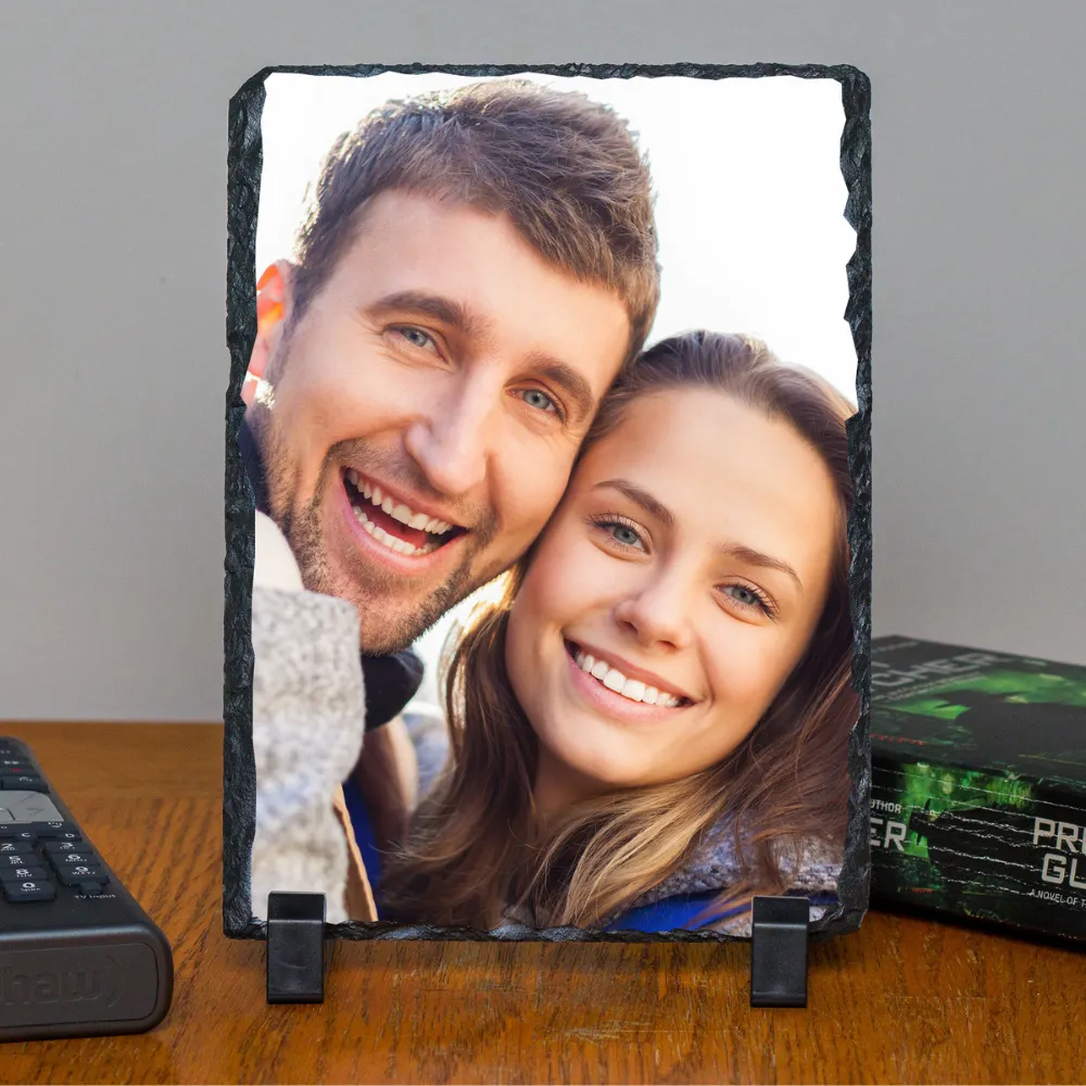 Personalized Custom Photo or Image Rectangle Decorative Stone Slate