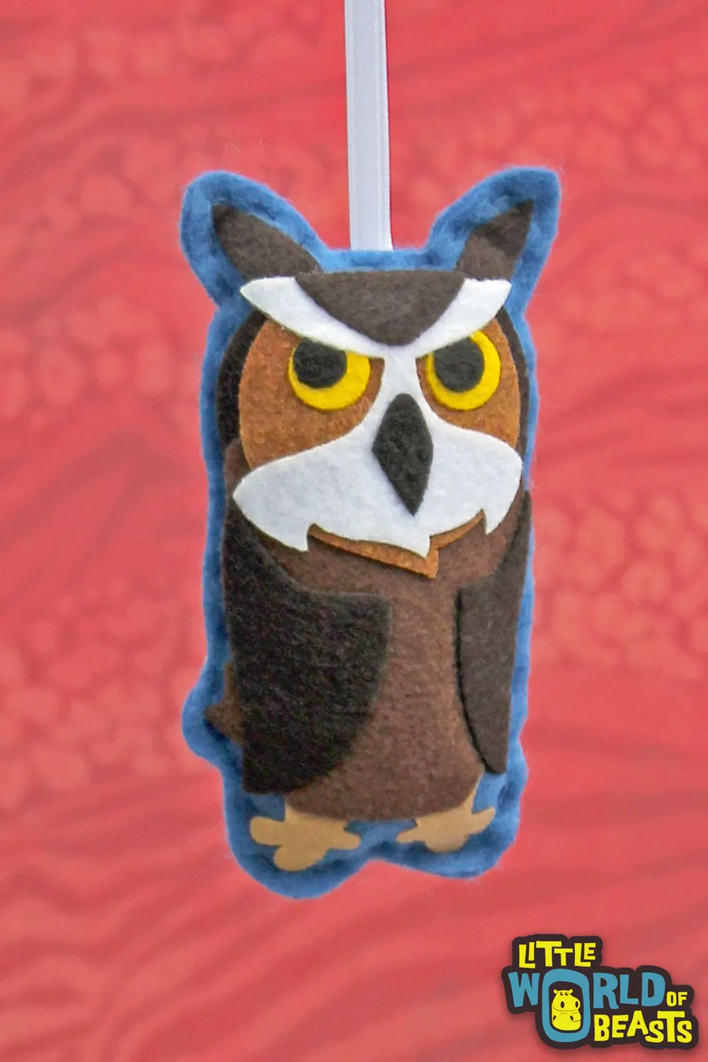 Personalized Fredrickson the Great Horned Owl Ornament
