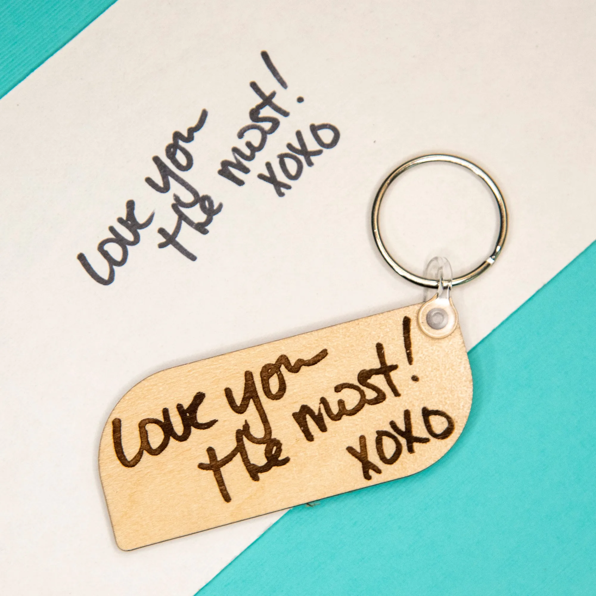 Personalized Handwriting Keychain