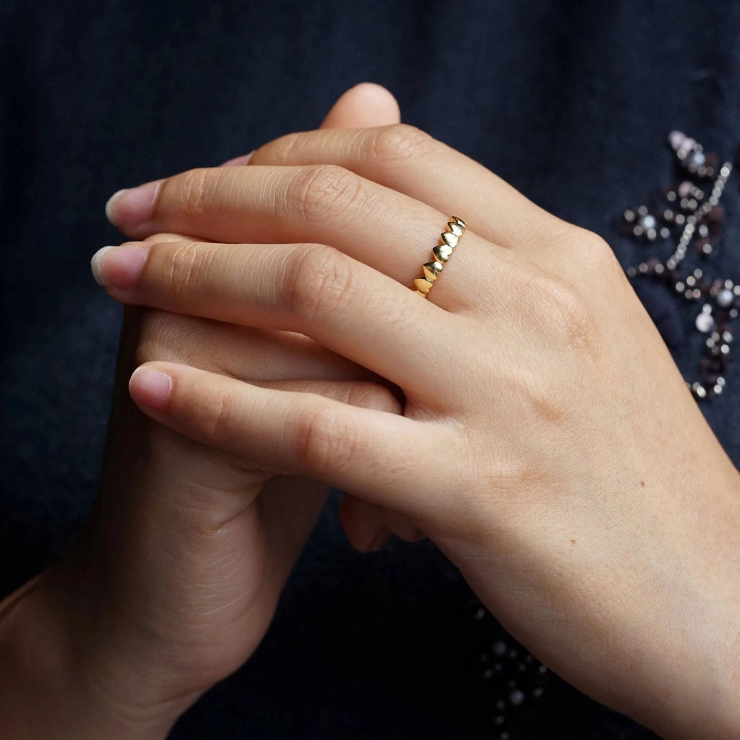 Personalized Heart Ring
