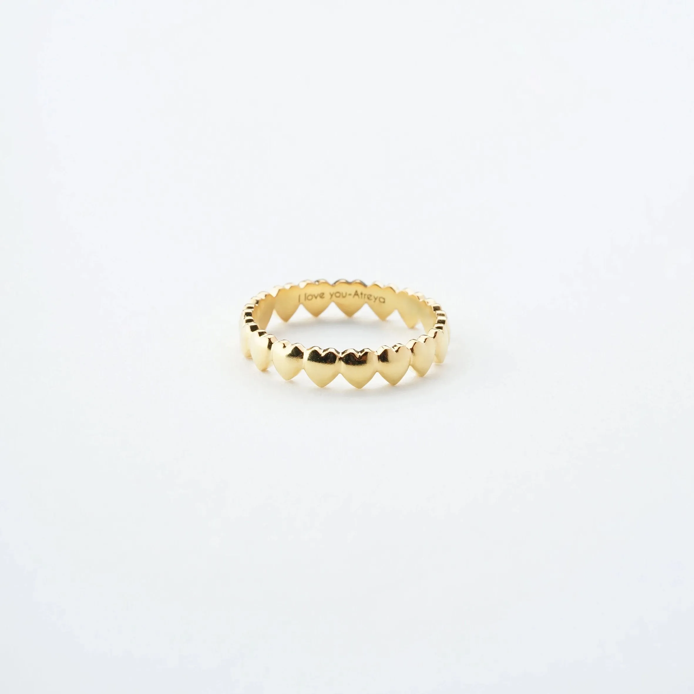 Personalized Heart Ring