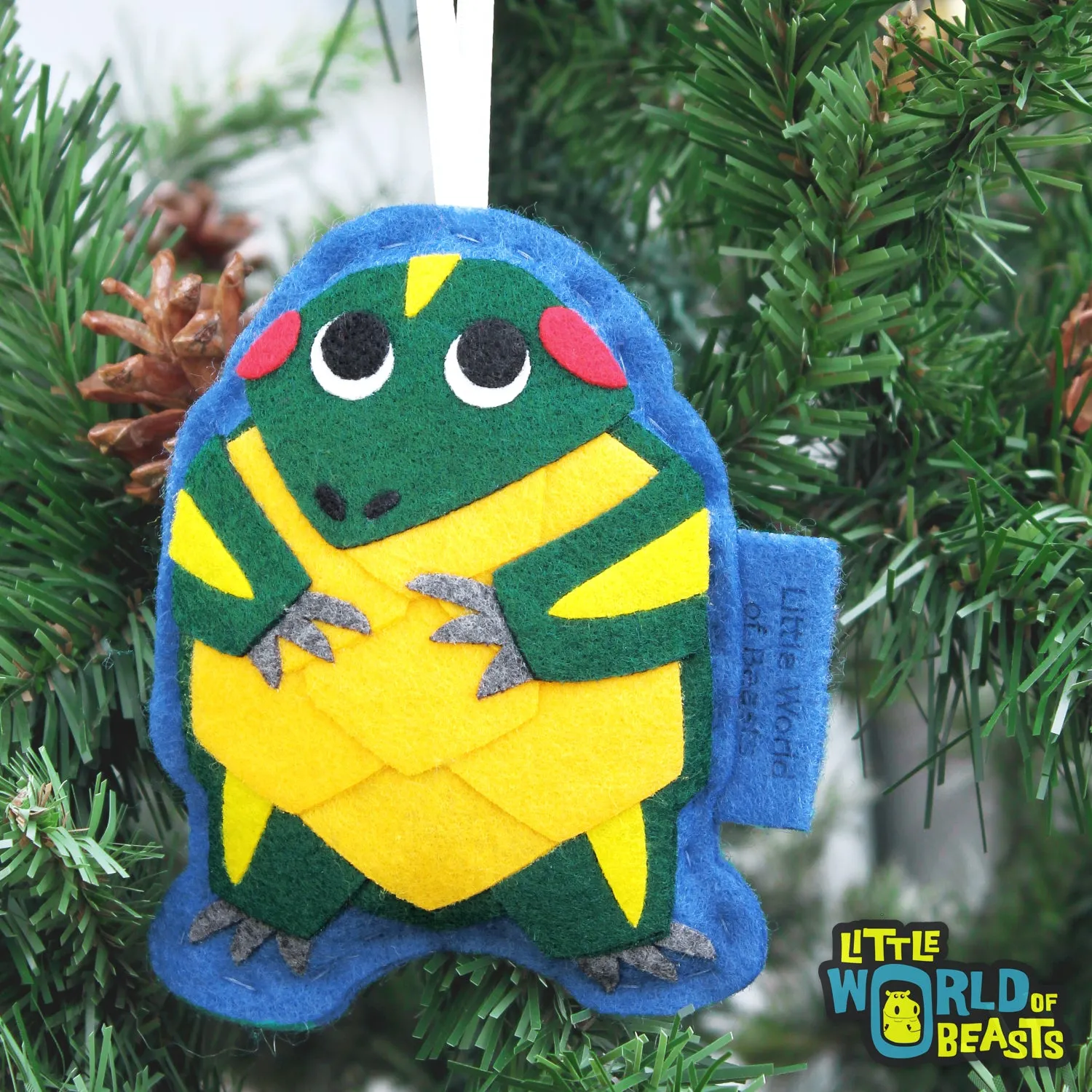 Personalized Mario the Slider Turtle Ornament