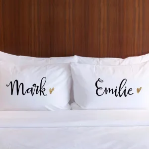 Personalized Name Pillowcases Set