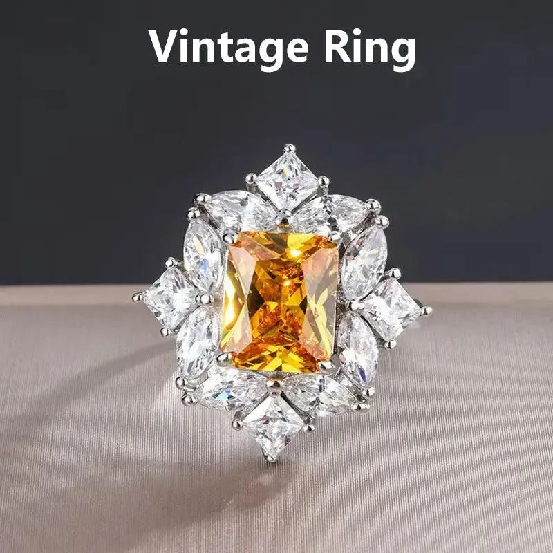 Personalized Name Ring Box Vintage Ring Gift Bag Bundle