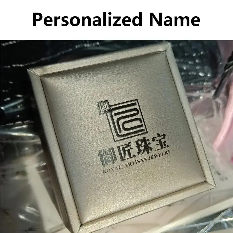 Personalized Name Ring Box Vintage Ring Gift Bag Bundle
