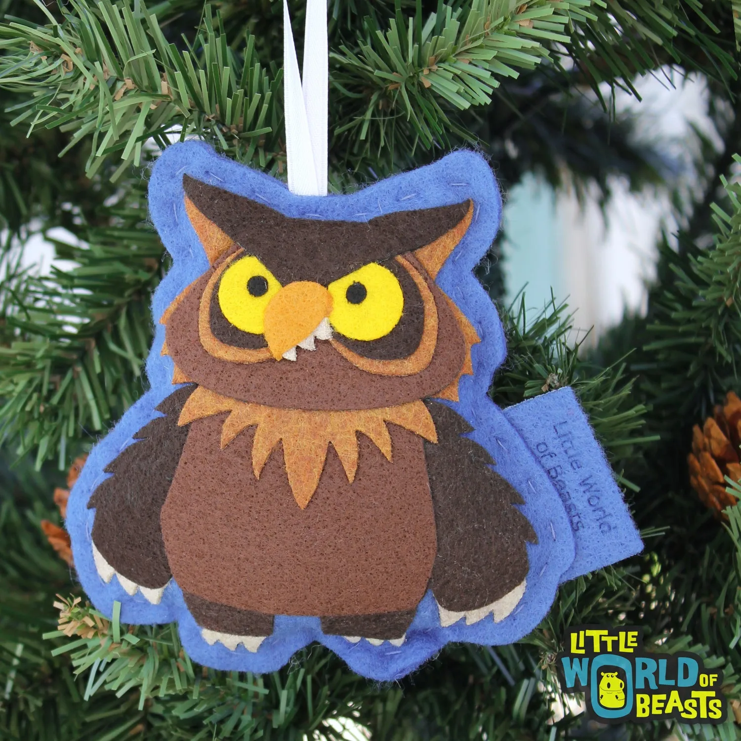 Personalized Sebastian the Owlbear Ornament