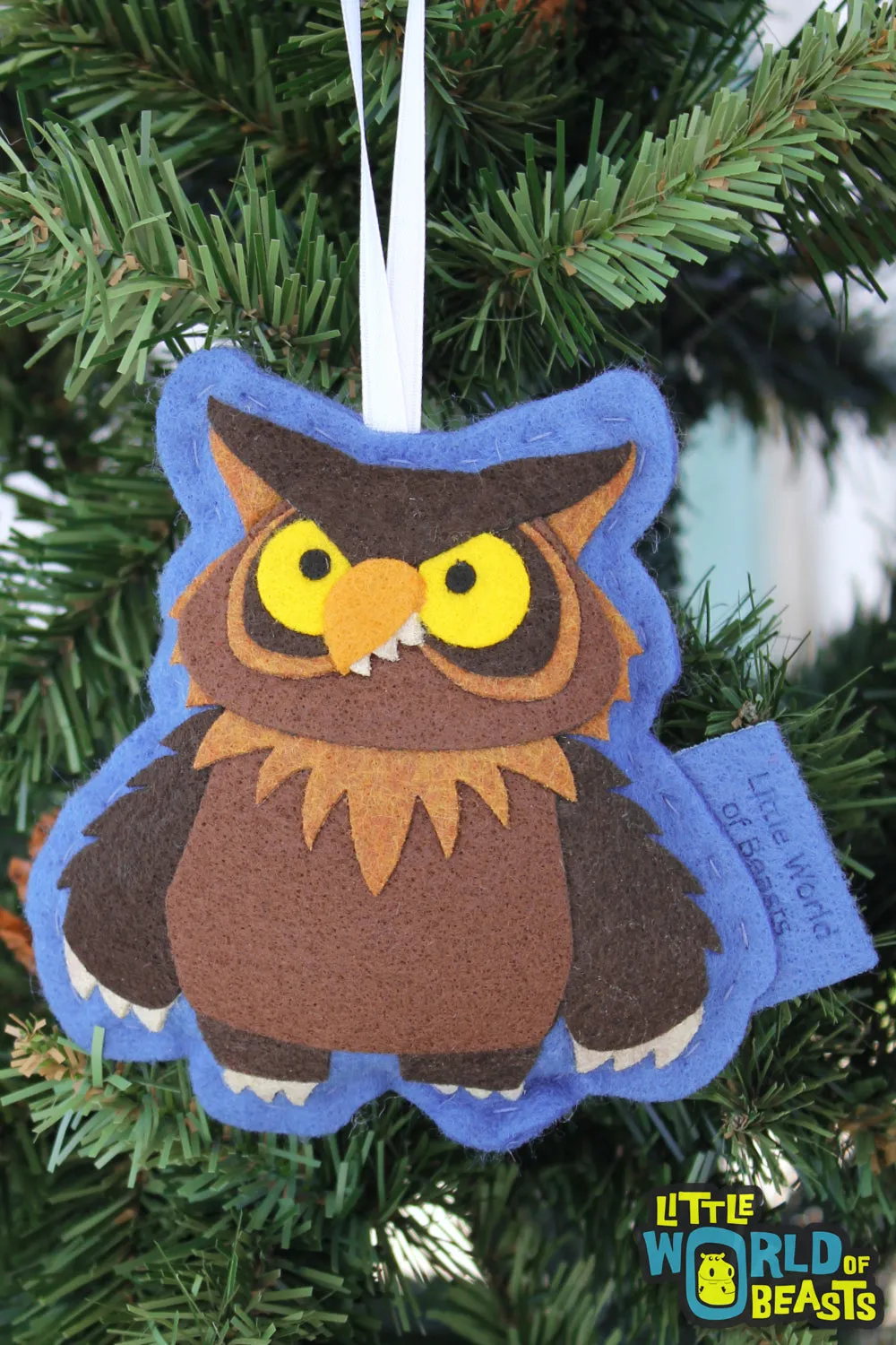 Personalized Sebastian the Owlbear Ornament