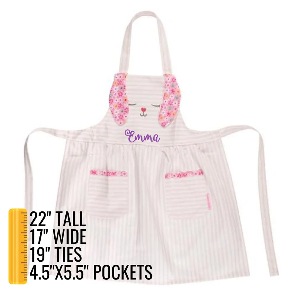 Personalized Stephen Joseph Child Kitchen Baking Cooking Apron - Bunny
