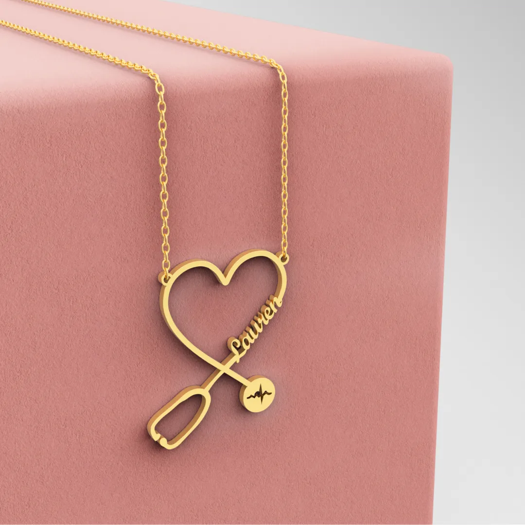 Personalized Stethoscope Necklace