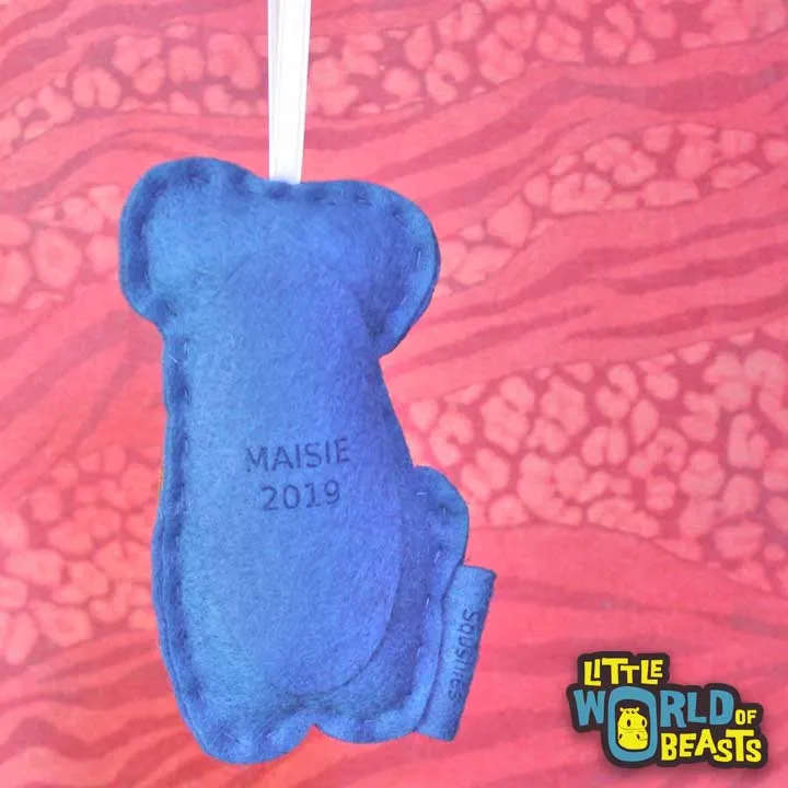 Personalized Titus the Elephant Seal Ornament