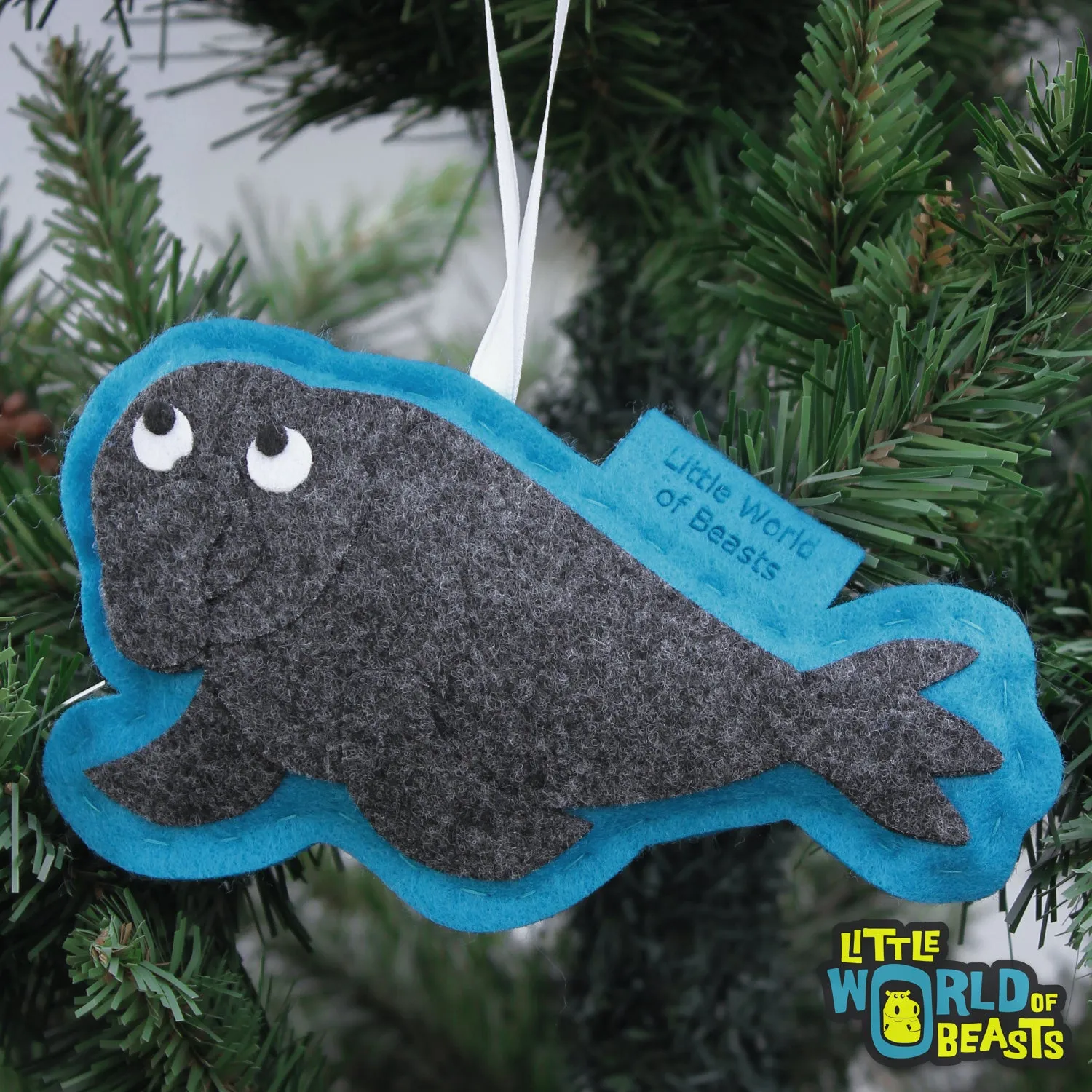 Personalized Titus the Elephant Seal Ornament