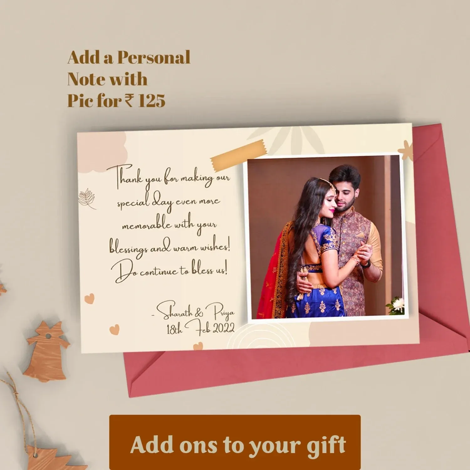 Personalized Unisex 2 Pcs Traveler Combo - TAN