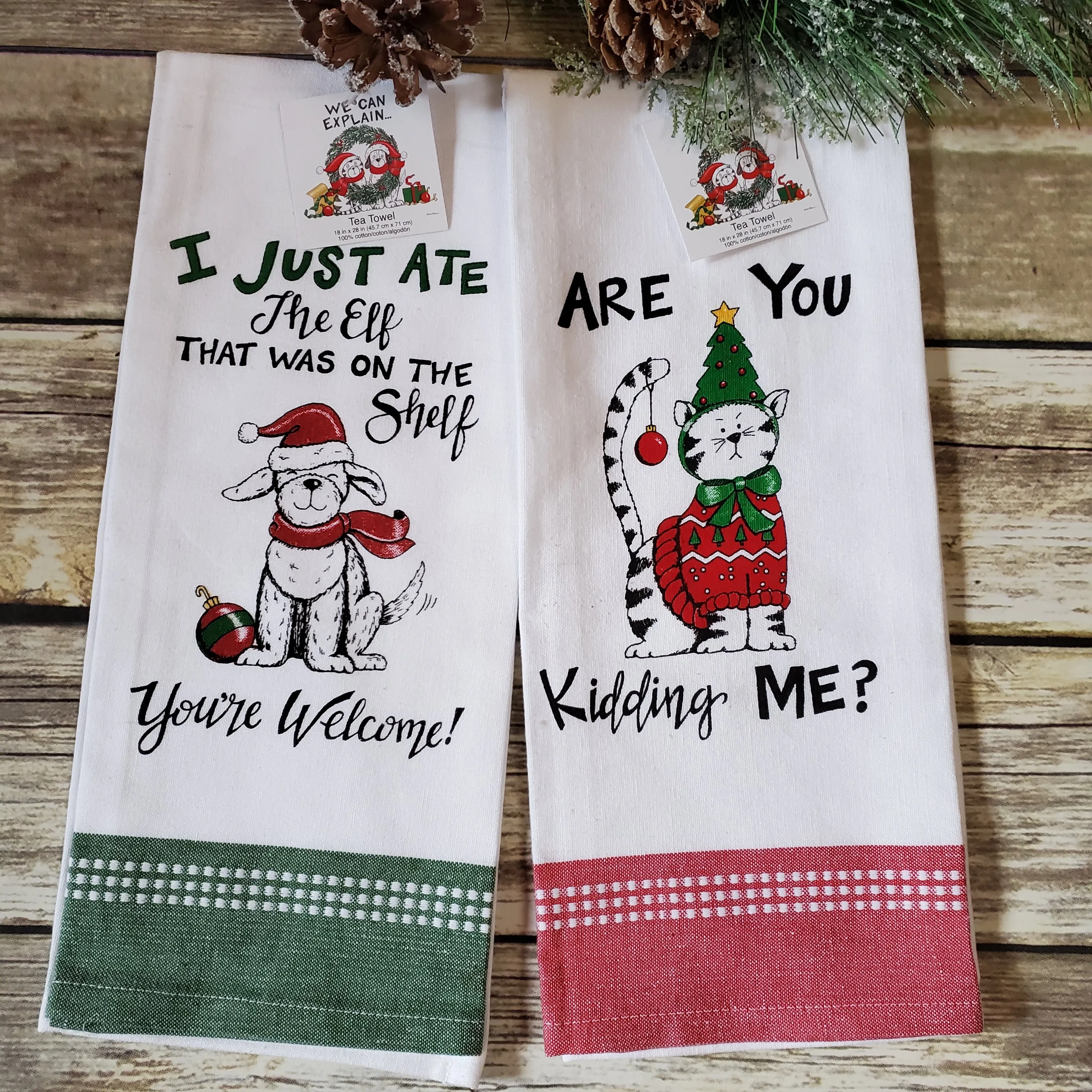 Pet Holiday Kitchen Towels