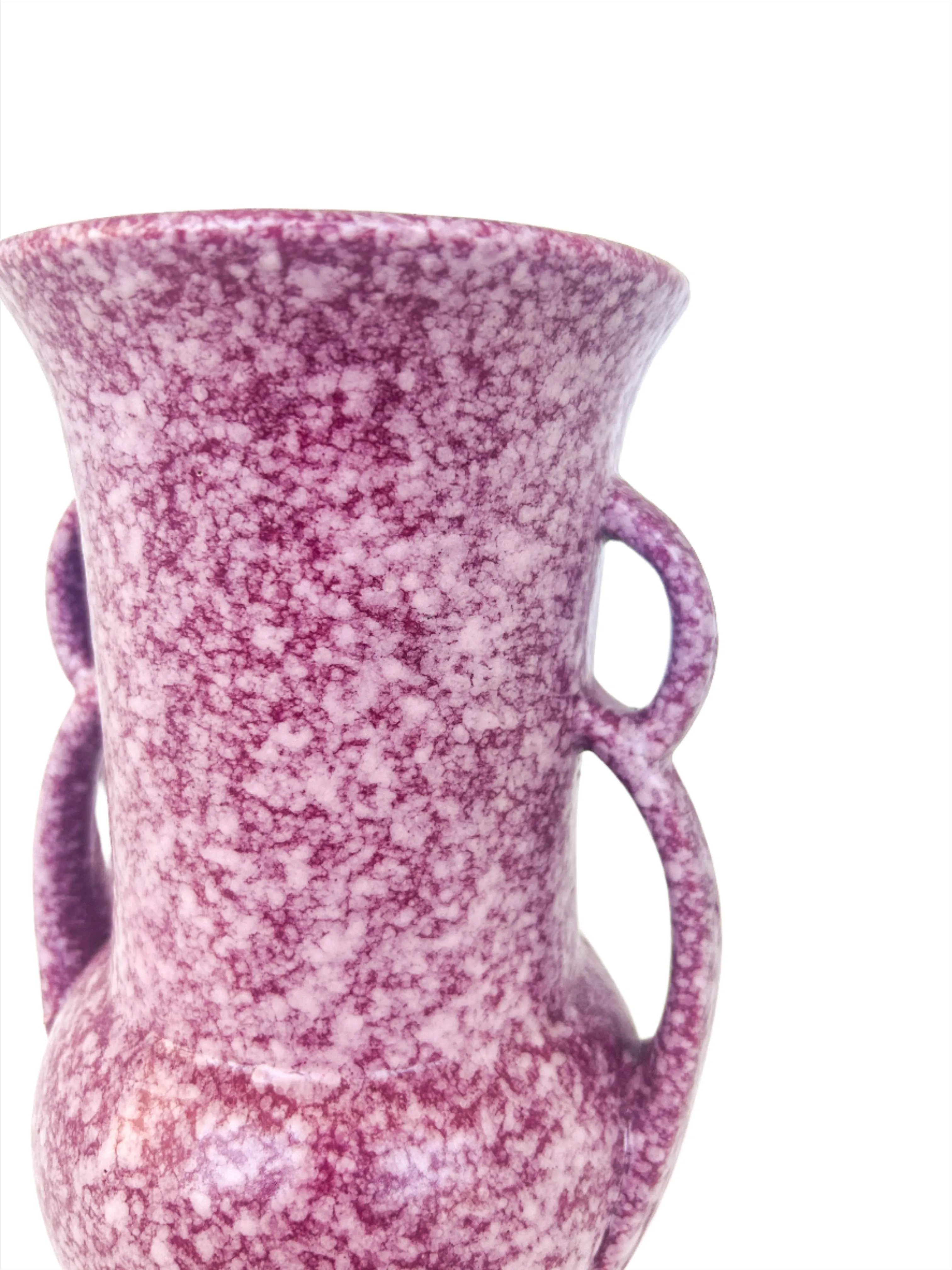 Plum Speckled Vintage Vase