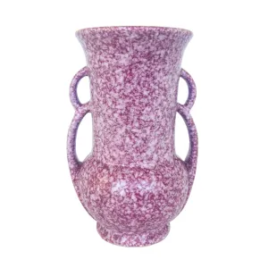 Plum Speckled Vintage Vase