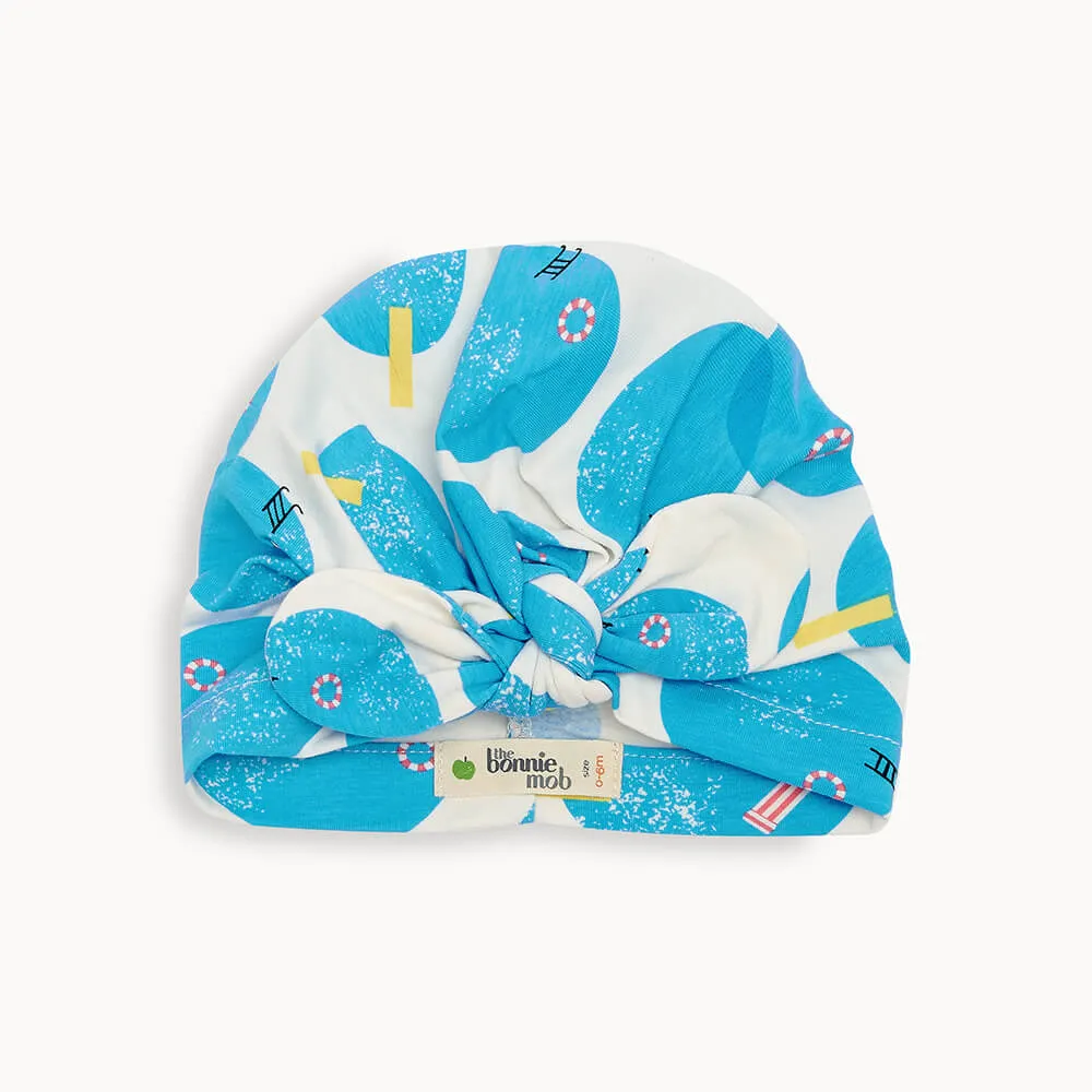 PLUNGE - Baby Turban Baby Hat POOLS