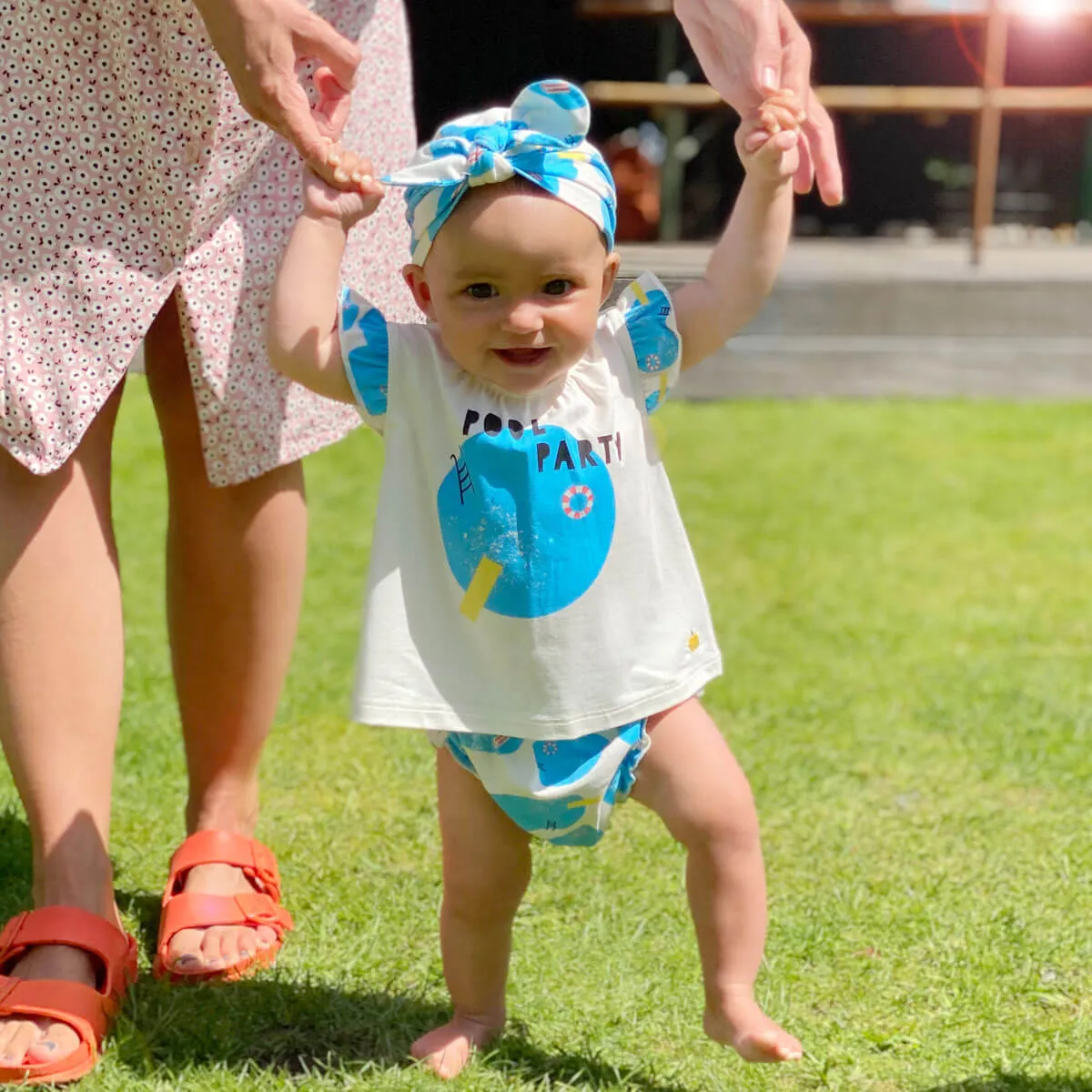 PLUNGE - Baby Turban Baby Hat POOLS