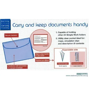 Plus Expanding Clear Envelope FL-121CH-E
