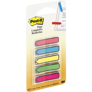 Post-it® 1/2"W Arrow Flags in On-the-Go Dispenser - Bright Colors