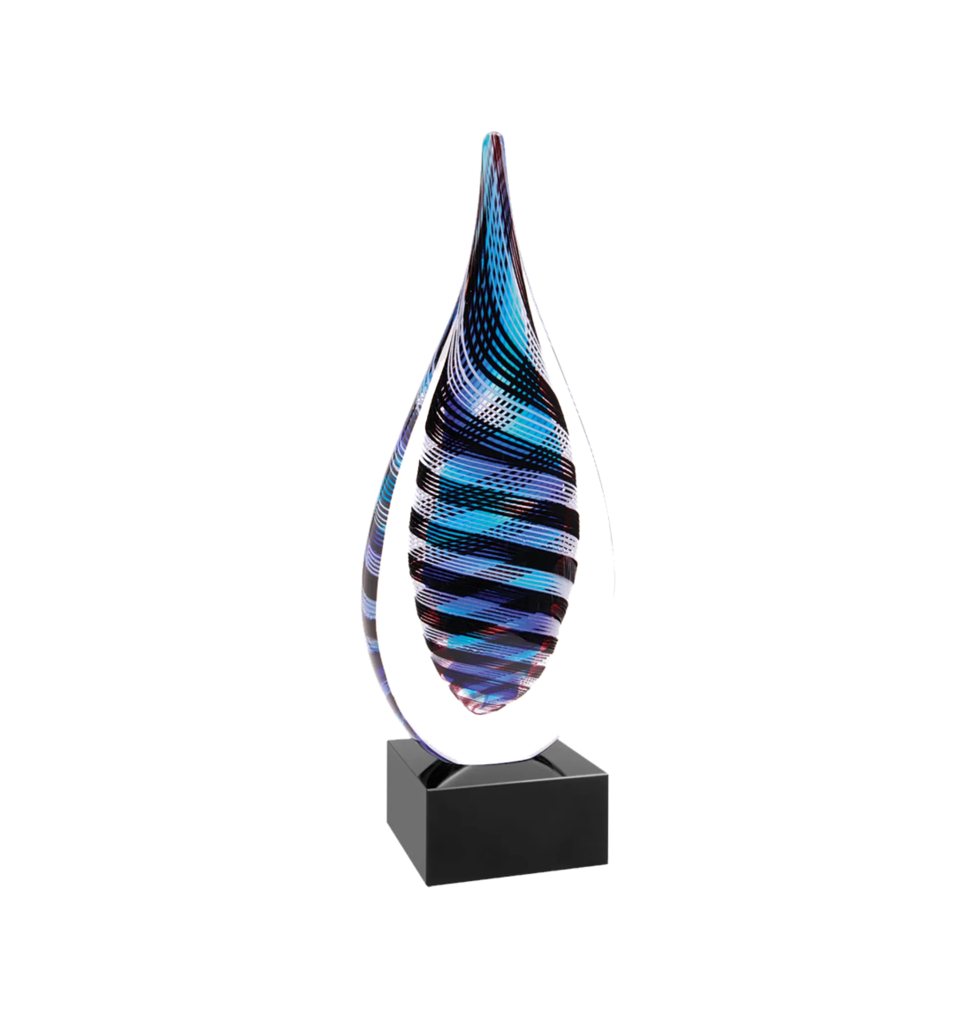 Premier Glass Art Twisted Rain Drop